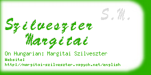 szilveszter margitai business card